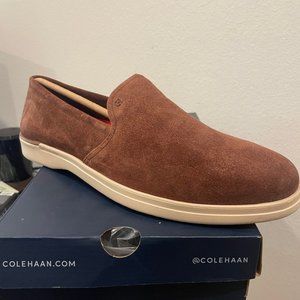 Cole Haan Men's Grand Ambition Slip-On Loafer Style C35327 Brown Suede NEW